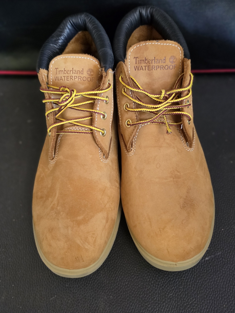Timberland Men's Wheat/Tan Leather Waterproof Work Boots